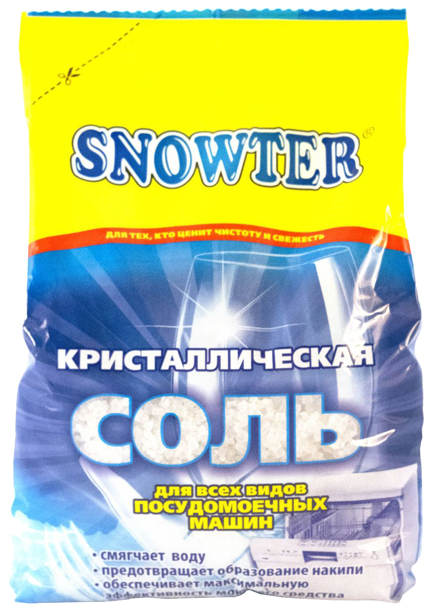 Соль для посудомоечной машины SNOWTER - купить в Москве - Мегамаркет