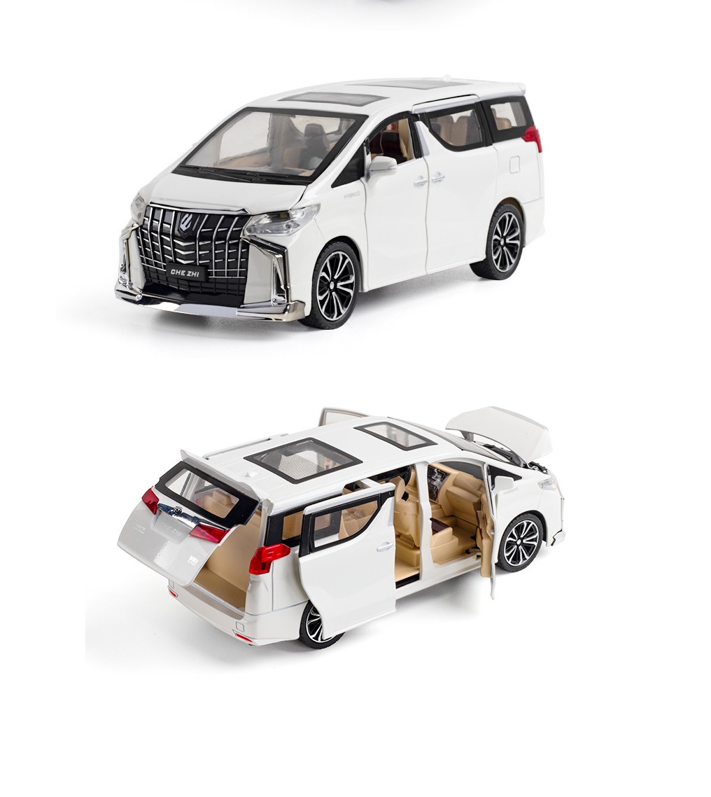 Модель масштабная металлическая Che Zhi Toyota Alphard 1:24 свет, звук  CZ601A Белый – купить в Москве, цены в интернет-магазинах на Мегамаркет