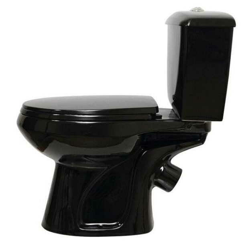 Унитаз-компакт Элисса Стандарт, с сиденьем, черный (43374130202 ...