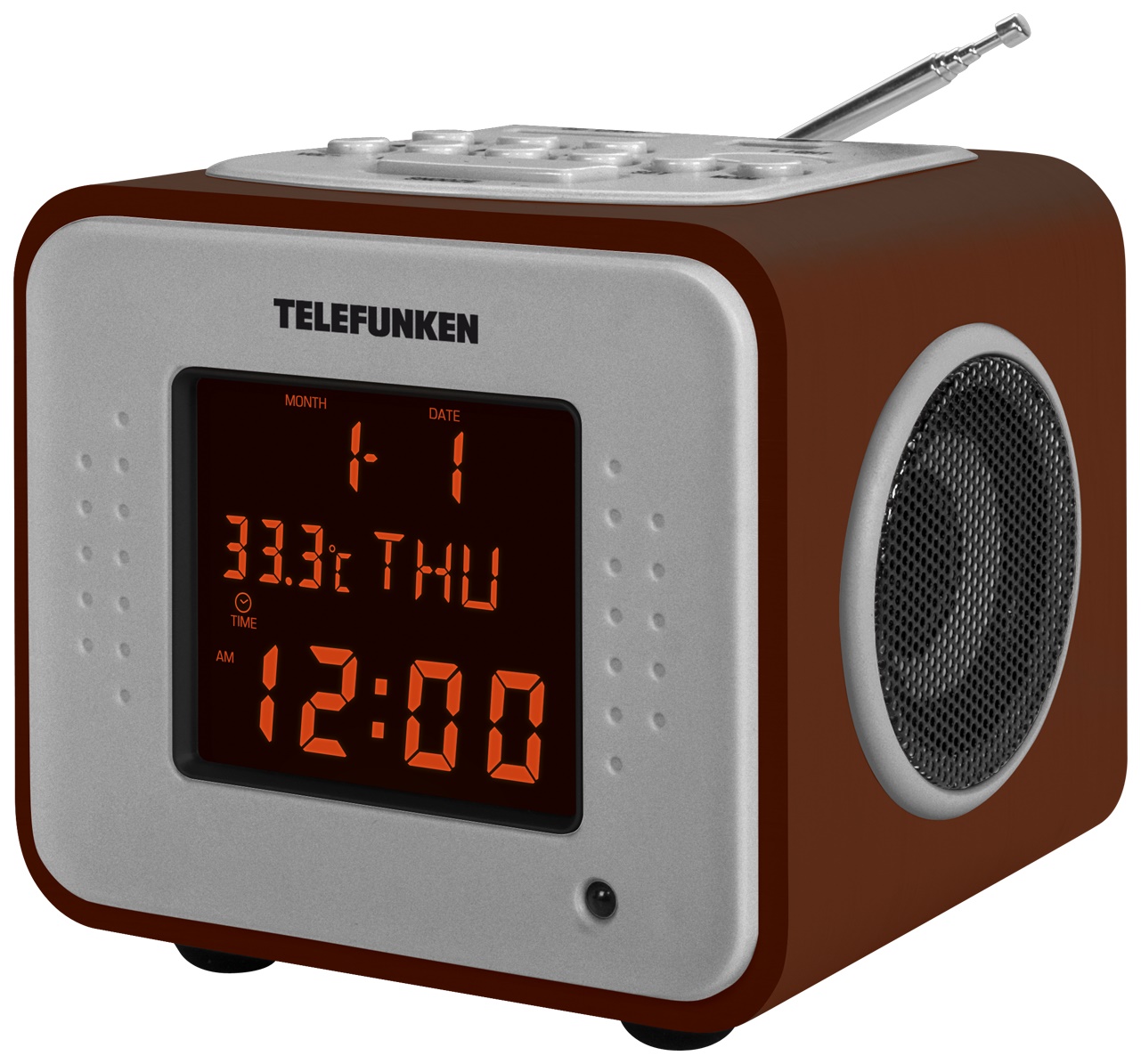 Радио-часы Telefunken TF-1575U Темное дерево купить в интернет-магазине,  цены на Мегамаркет