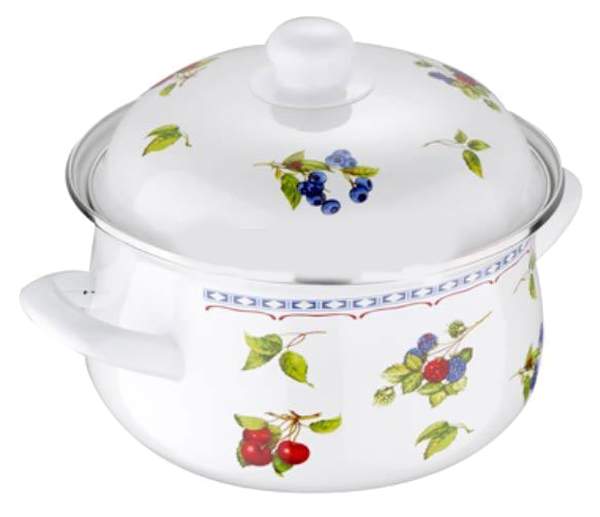 Купить Белую Эмалированную Кастрюлю