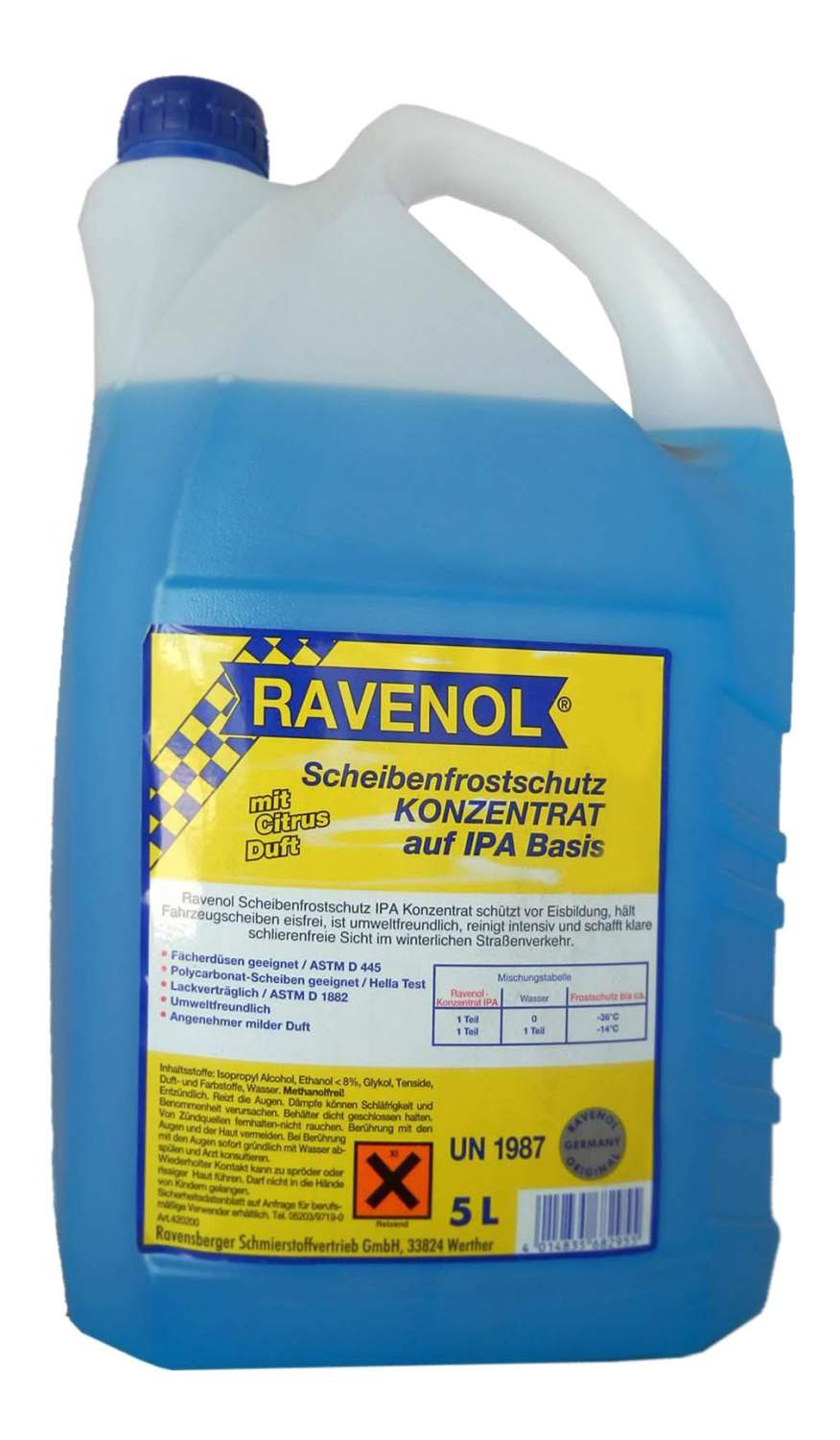 Концентрат жидкости для стеклоомывателя RAVENOL -36°C 5л 1:1  1420200-005-01-100 - купить в Москве, цены на Мегамаркет