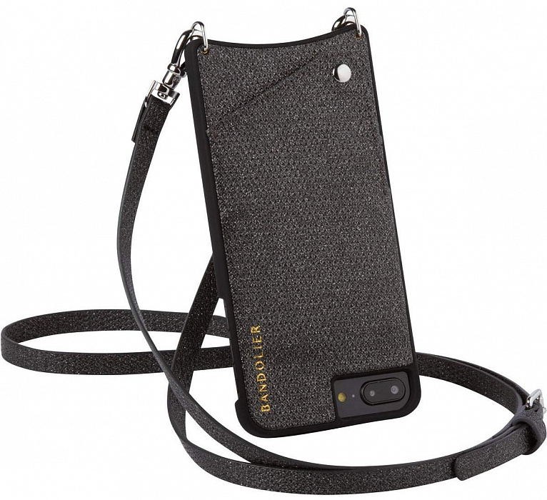 Bandolier Emma iPhone 6 7 8 Plus Black Sparkle