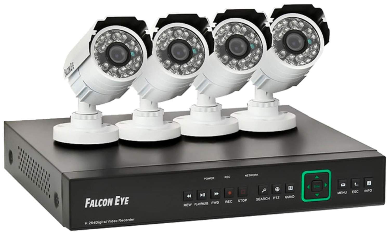 Система видеонаблюдения Falcon Eye FE-0104AHD KIT Защита – купить в Москве,  цены в интернет-магазинах на Мегамаркет