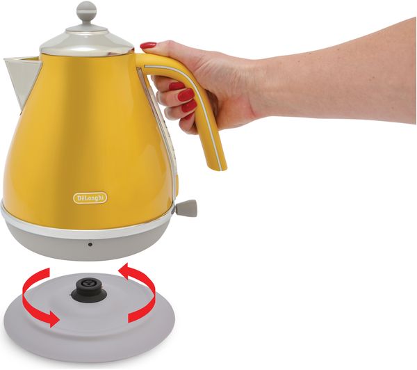 delonghi icona kettle yellow