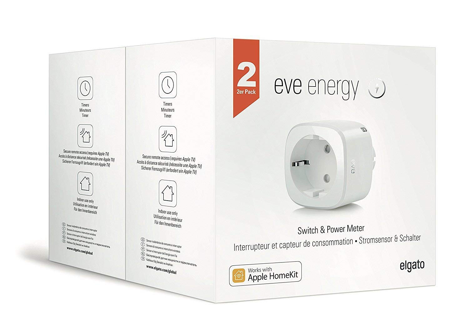 Умная розетка Elgato Eve Energy Set of 2 (White) – купить в Москве, цены в  интернет-магазинах на Мегамаркет