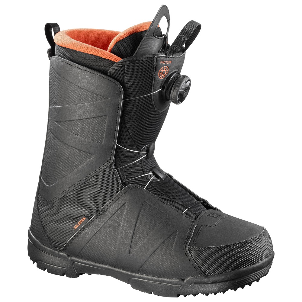 salomon faction boa 2016 2017 black orange