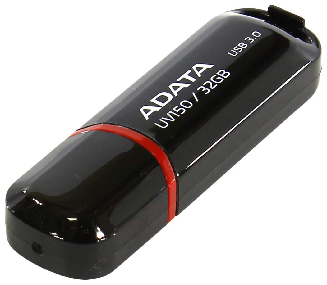 Флешка ADATA UV150 32ГБ Black (AUV150-32G-RBK) - отзывы покупателей на  Мегамаркет | 100000007909