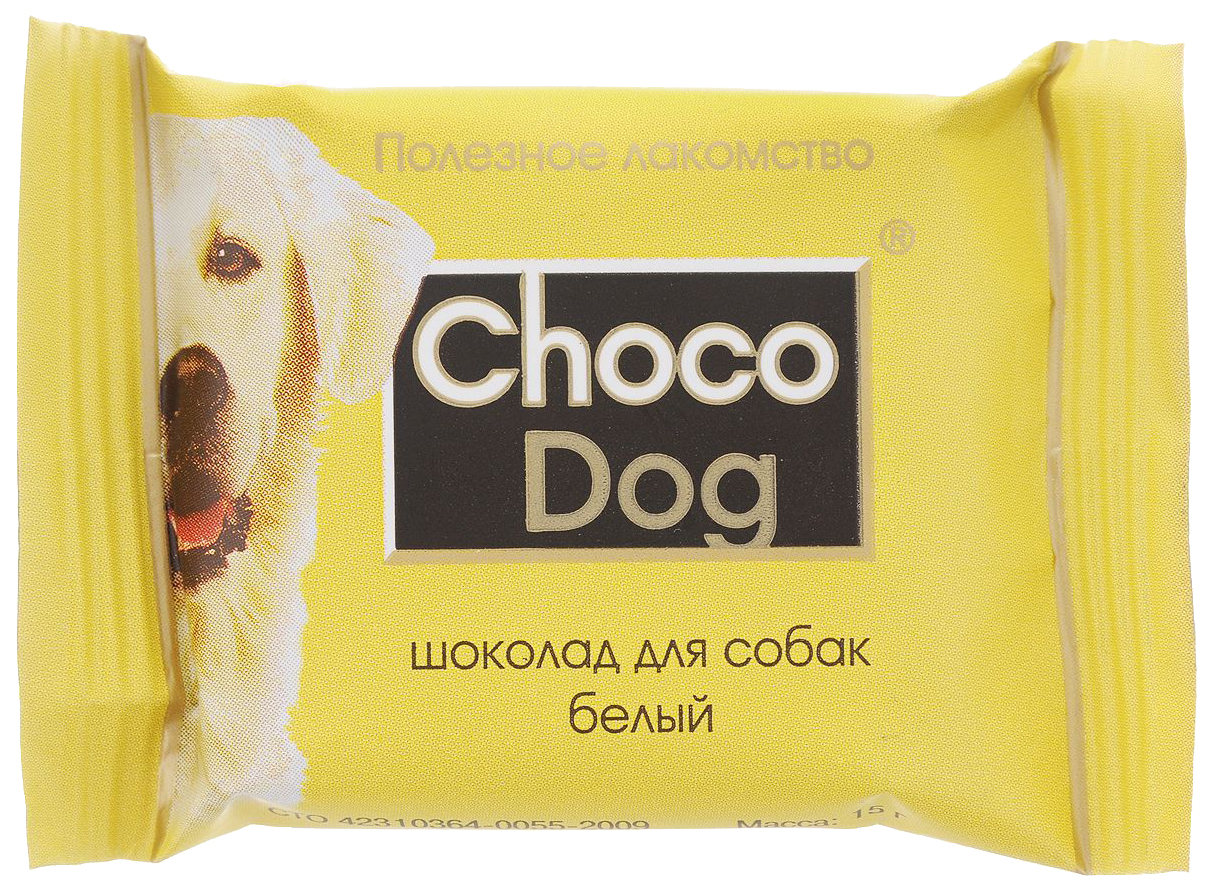 Лакомство для собак VEDA Choco Dog, шоколад белый, 15г - отзывы покупателей  на маркетплейсе Мегамаркет | Артикул товара:100023035709