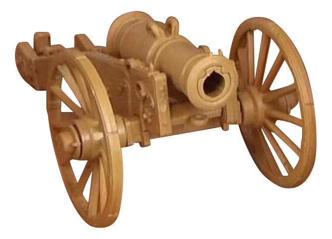 1/32 Krupp 75mm, сборная модель пушки из металла и дерева (Artesania Latina)