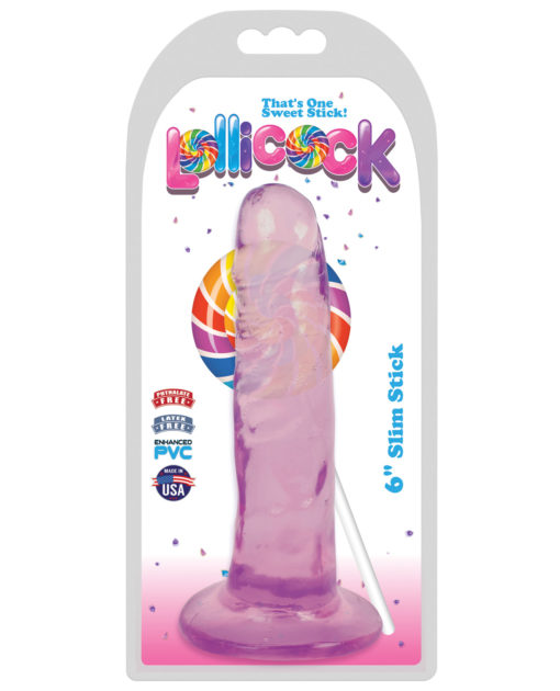 Фиолетовый фаллоимитатор Slim Stick Dildo 15,2 см XR Brands на sbermegamark...