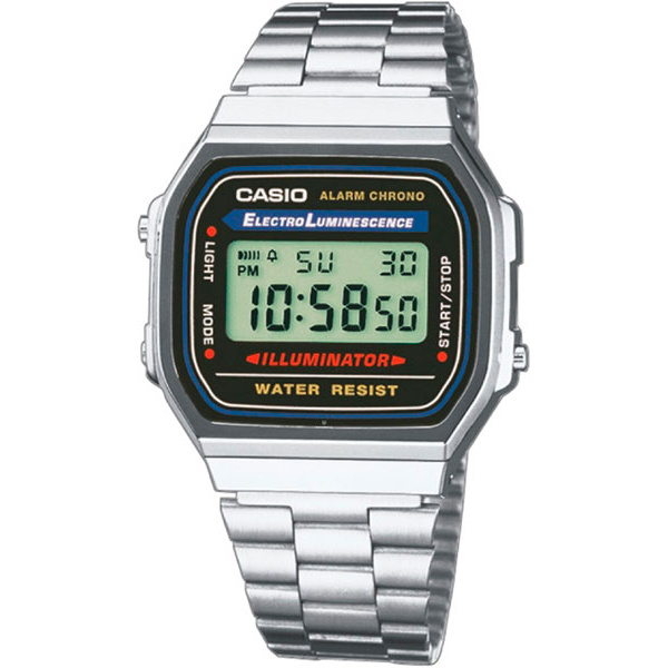 Наручные часы электронные мужские Casio Illuminator Collection A-168WA-1 - купить в Москве и регионах, цены на Мегамаркет
