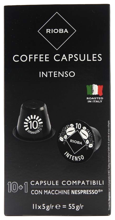 among bus square Кофе в капсулах Rioba Espresso Intenso стандарта Nespresso 11 капсул*5 г -  отзывы покупателей на маркетплейсе СберМегаМаркет | Артикул: 100026489078
