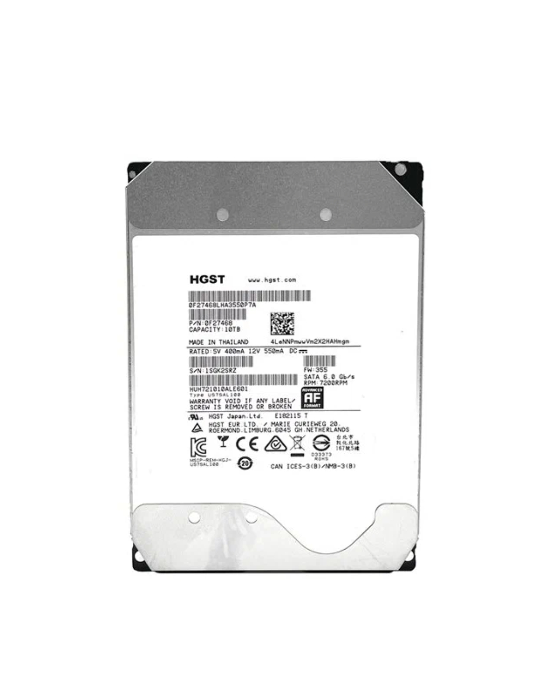 Жесткий диск HGST HUH721010ALE601 10Tb 7200 SATAIII 3,5