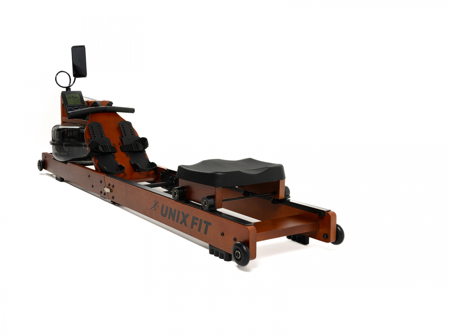 Гребной тренажер водный UNIX Fit Wood Rower Dark, древесина бука, складной,  вес до 120 кг - отзывы покупателей на Мегамаркет | 600009634505