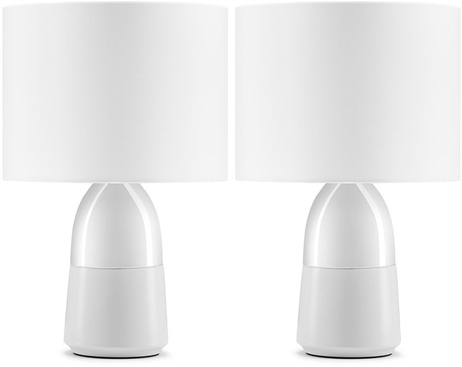 Прикроватная лампа xiaomi bedside touch table lamp gray 2 шт в комплекте