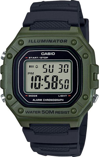 Наручные часы электронные мужские Casio Collection W-218H-3A - купить в Москве и регионах, цены на Мегамаркет