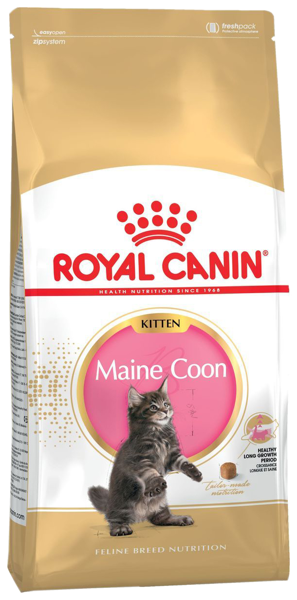 Сухой корм для котят ROYAL CANIN Maine Coon Kitten, мейн-кун, птица, 4кг -  отзывы покупателей на маркетплейсе Мегамаркет | Артикул товара:100023201310