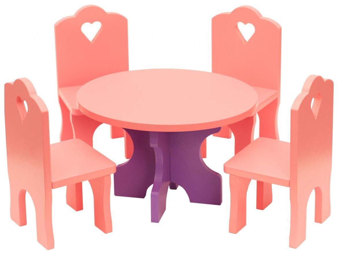 Детские столик и 1 стульчик регулируемый по высоте (бук)