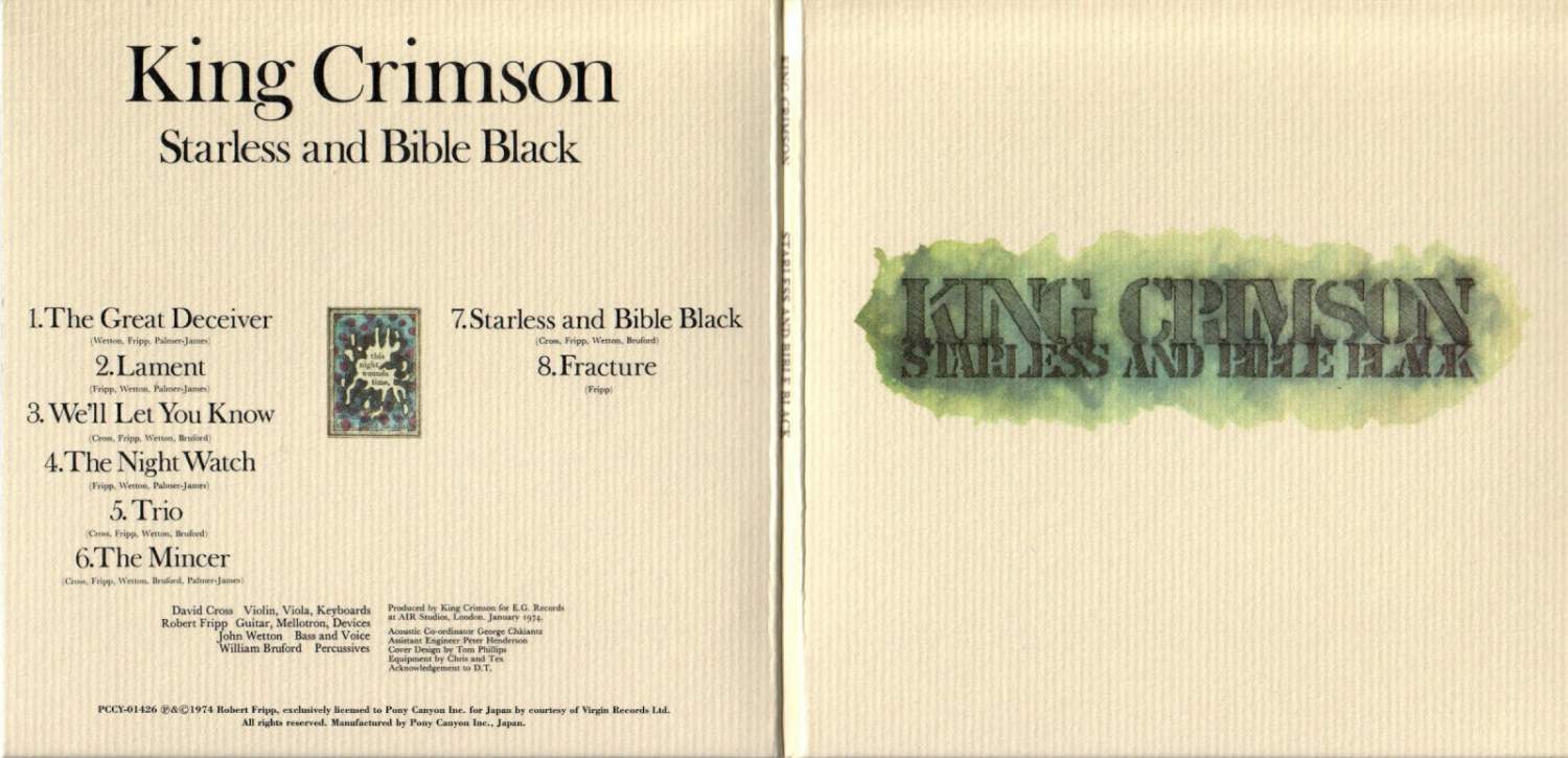 King Crimson Starless And Bible Black, купить в Москве, цены в  интернет-магазинах на Мегамаркет