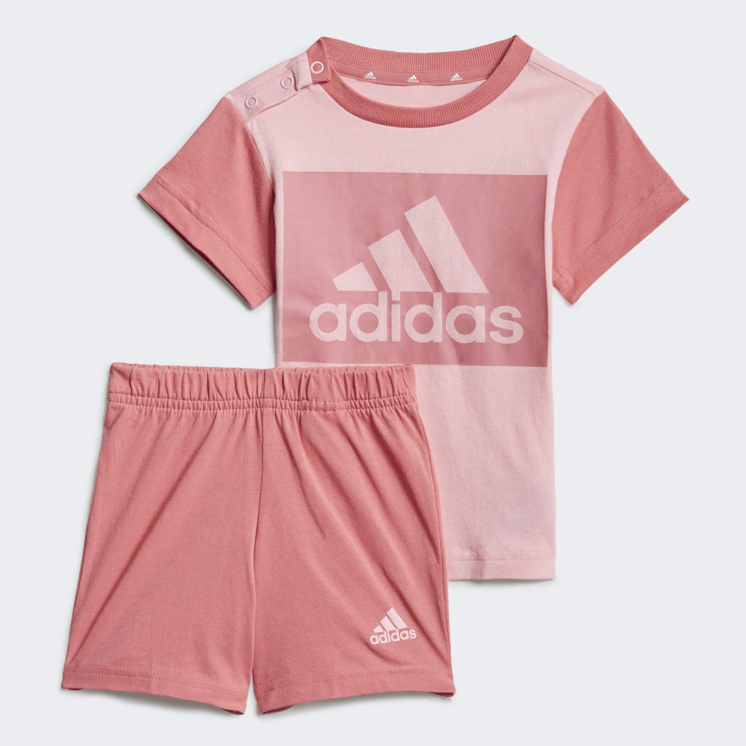 Pink deals adidas set