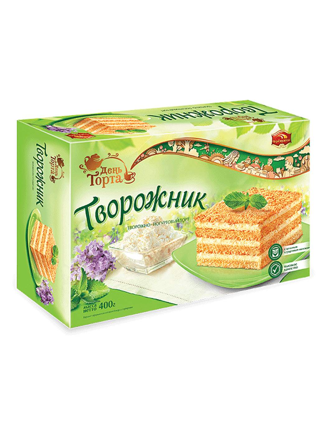 Торт творожник 630г черемушки