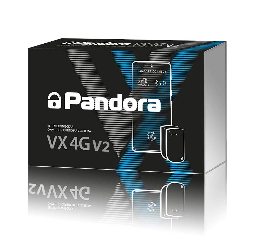 Купить автосигнализация Pandora VX-4G v2 (автозапуск, GSM, Bluetooth 5.0),  цены на Мегамаркет | Артикул: 600009391632