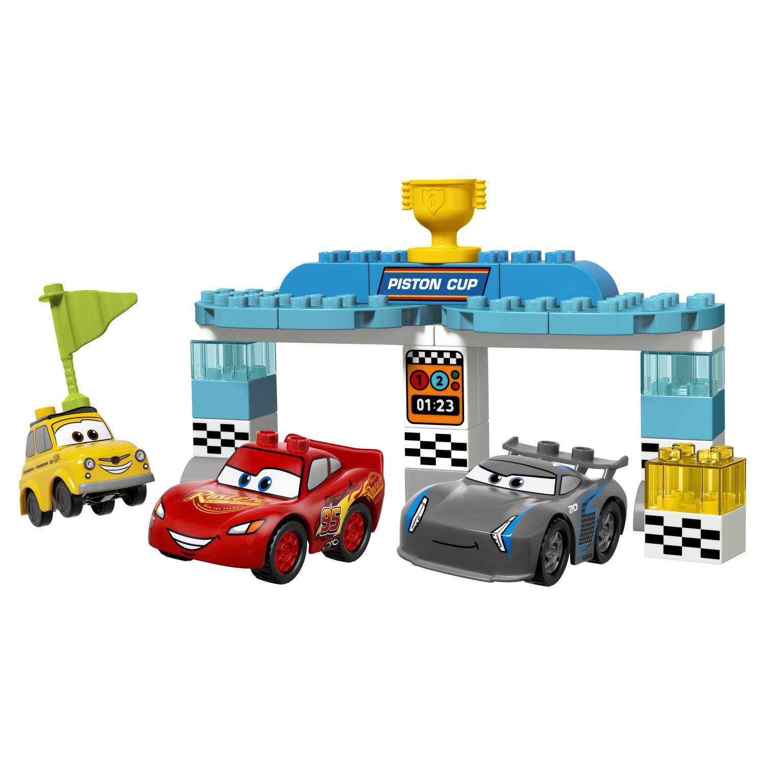 Конструктор LEGO DUPLO Cars Гонка за Кубок Поршня (10857) - отзывы  покупателей на Мегамаркет