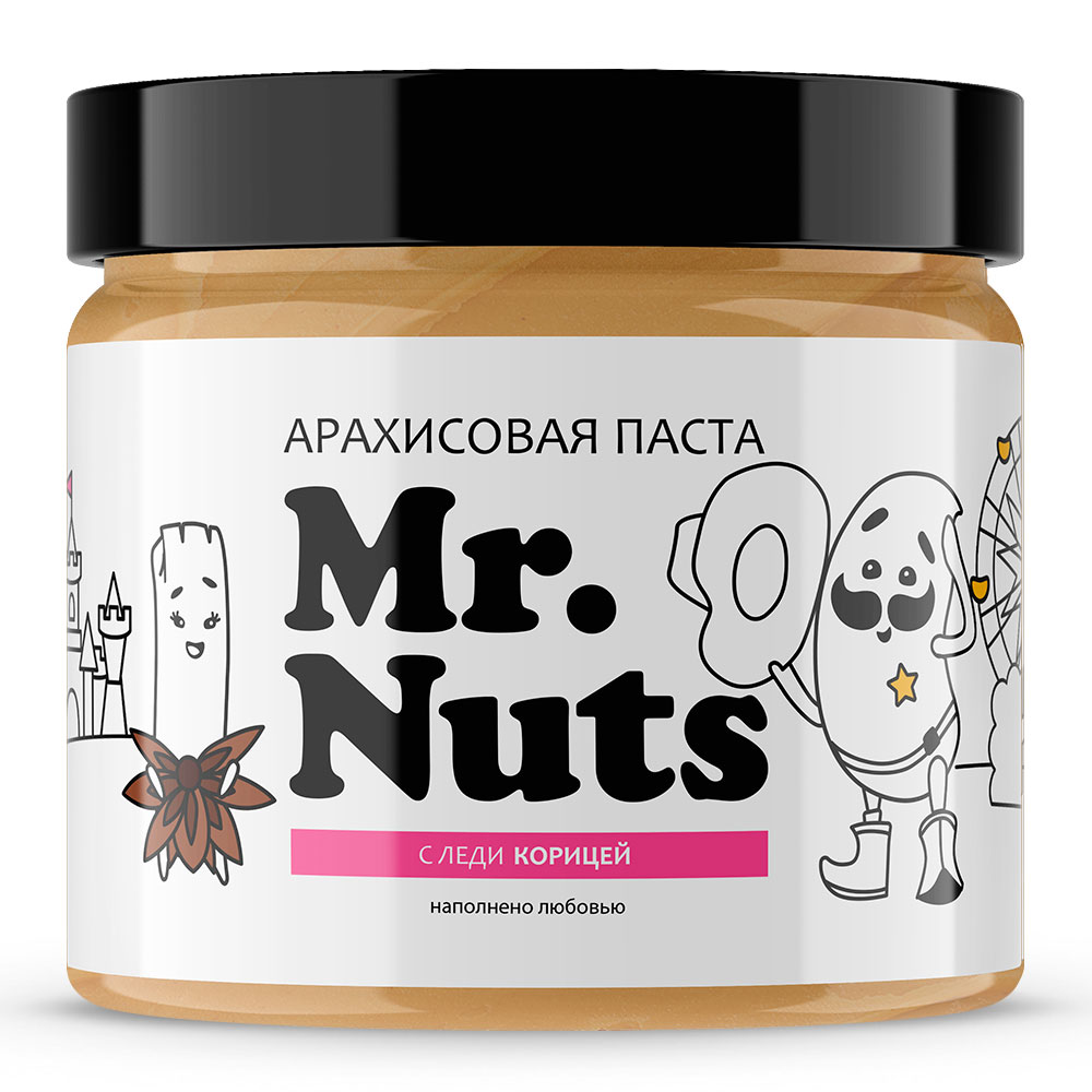 Арахисовая паста Mr.Nuts c корицей 300 г – купить в Москве, цены в  интернет-магазинах на Мегамаркет