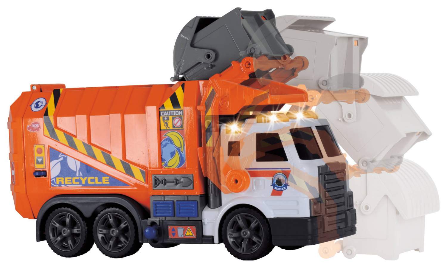 Мусоровоз Garbage Truck (свет, звук), 41 см Dickie Toys - отзывы  покупателей на Мегамаркет