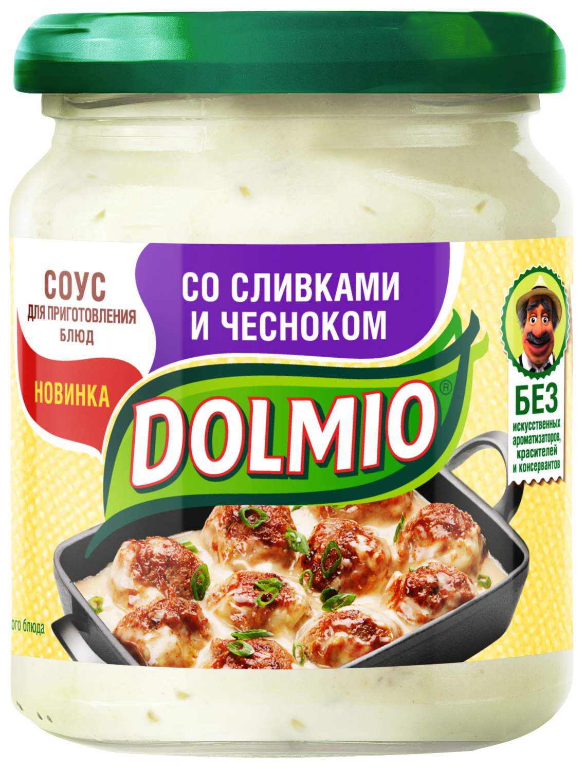 Соус для приготовления блюд DOLMIO со сливками и чесноком 200 г - отзывы  покупателей на Мегамаркет