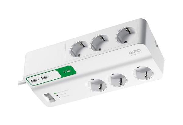 Сетевой фильтр APC PM6U-RS, 6 розеток, 2 м, White - отзывы покупателей ...