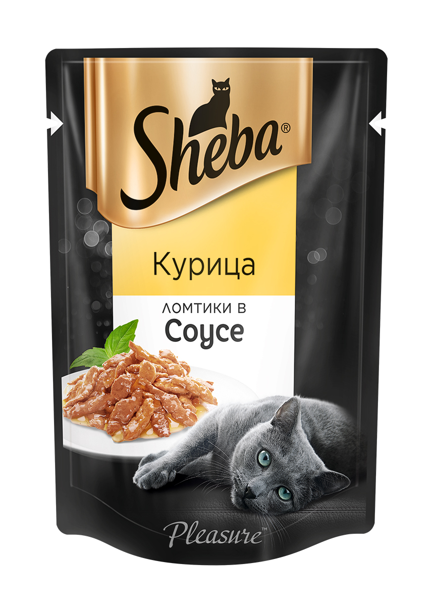 Влажный корм для кошек Sheba, ломтики в соусе, курица, 85 г - отзывы  покупателей на маркетплейсе Мегамаркет | Артикул товара:100025531415