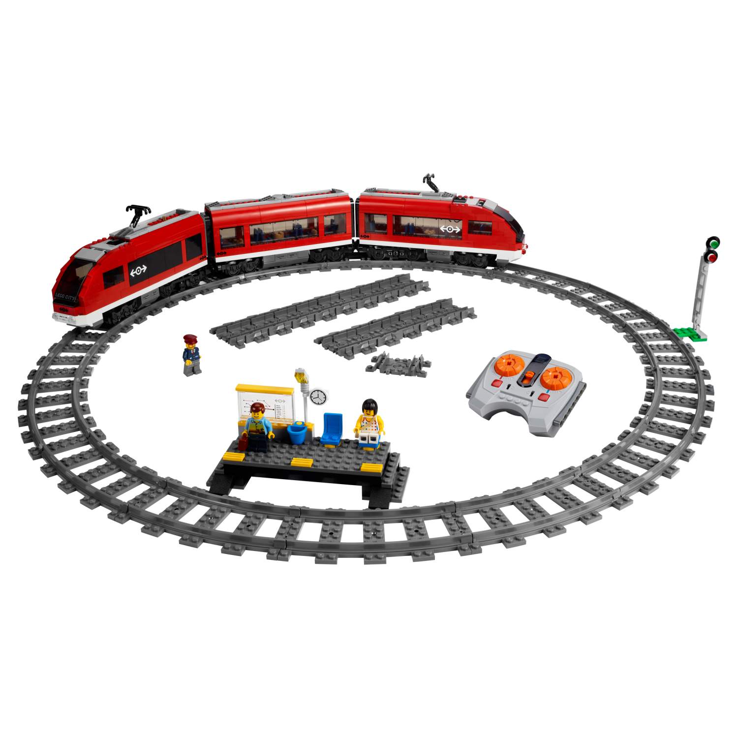 Купить конструктор LEGO City Trains Пассажирский поезд (7938), цены на  Мегамаркет | Артикул: 100000076117