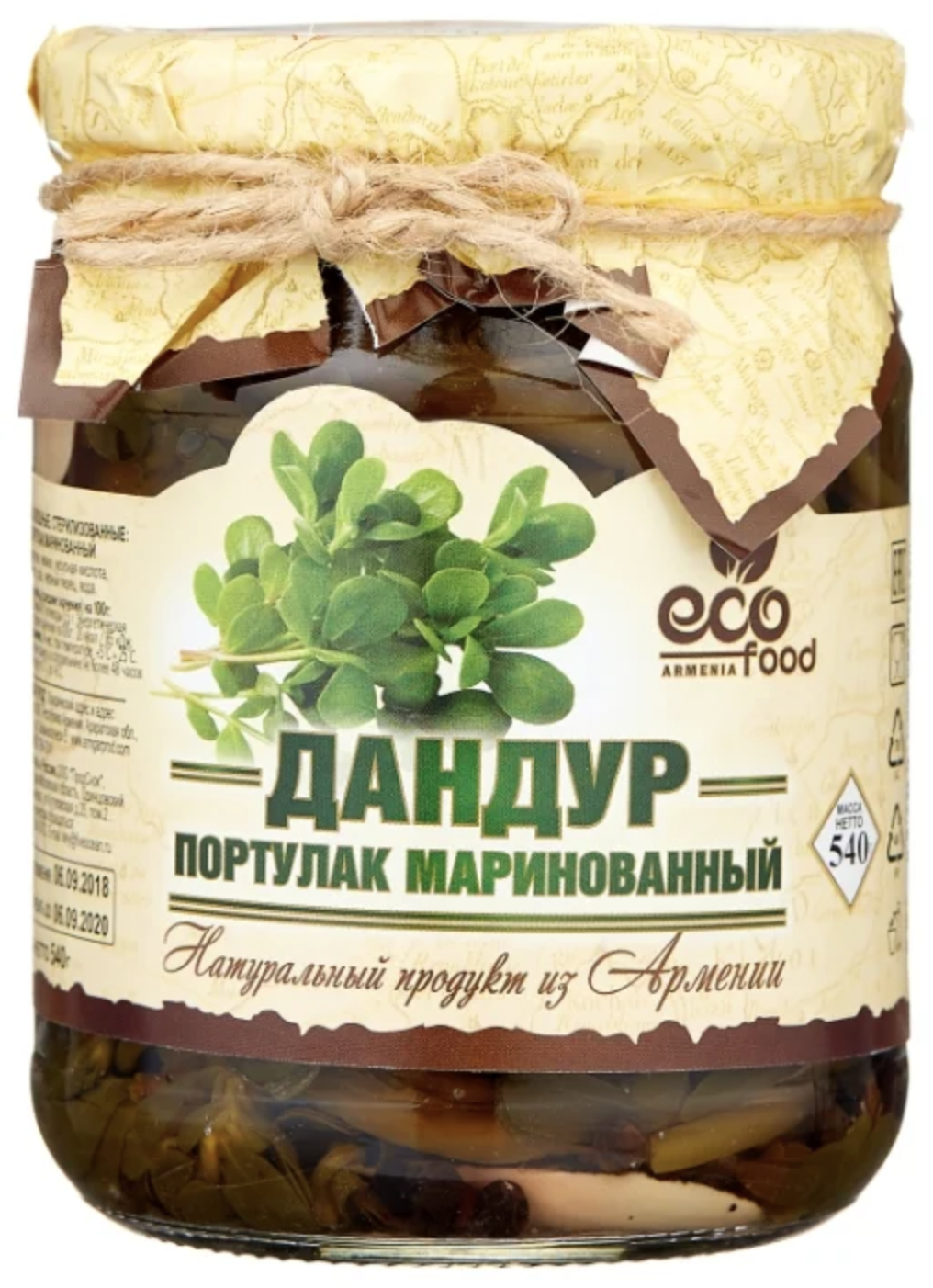 Дандур Ecofood портулак маринованный 540 г – купить в Москве, цены в  интернет-магазинах на Мегамаркет