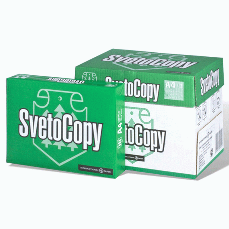 Купить бумага офисная Svetocopy А4 80 грамм, класс C 5 штук х 500листов .