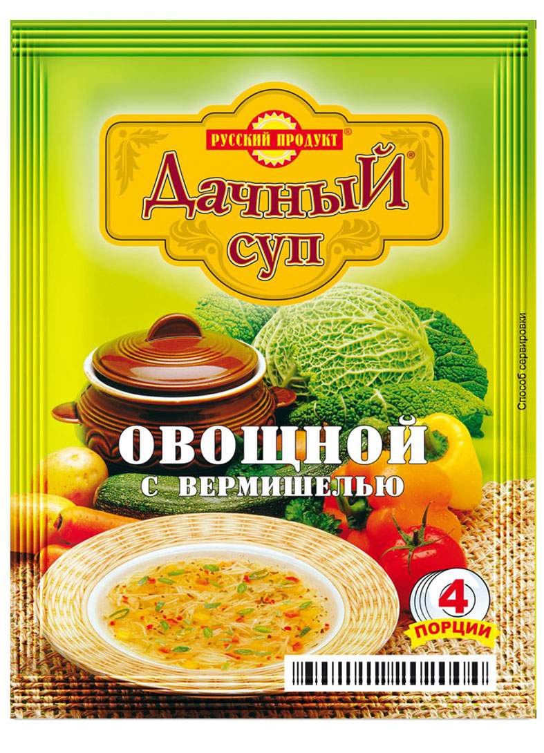 Суп дачный Русский Продукт овощной с вермишелью варочный 60 г - отзывы  покупателей на Мегамаркет