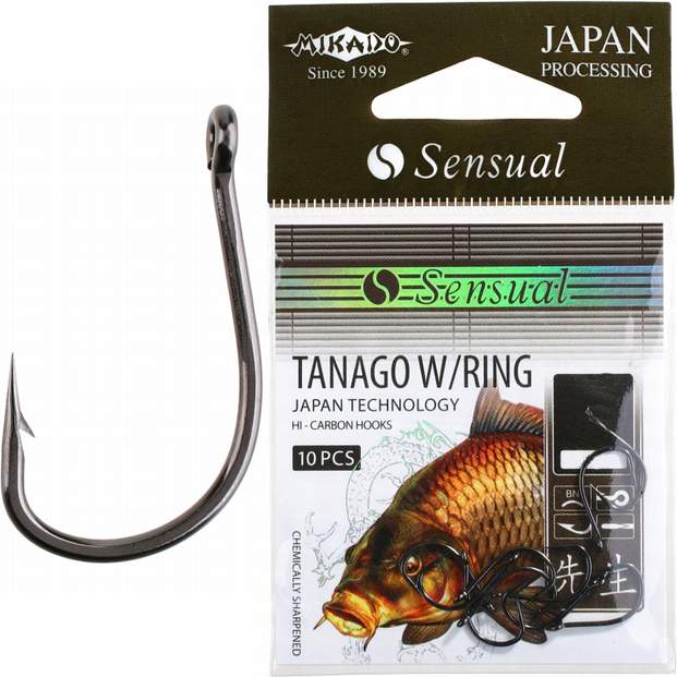 Рыболовные крючки Mikado Sensual Tanago W/Ring №8, 10 шт. -  в .
