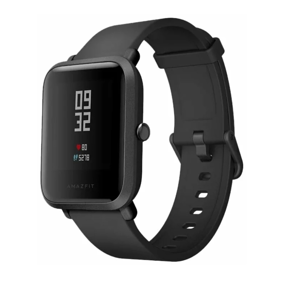 Смарт-часы Amazfit Bip A1608 Black/Black - отзывы покупателей на  маркетплейсе Мегамаркет | Артикул: 100025258719