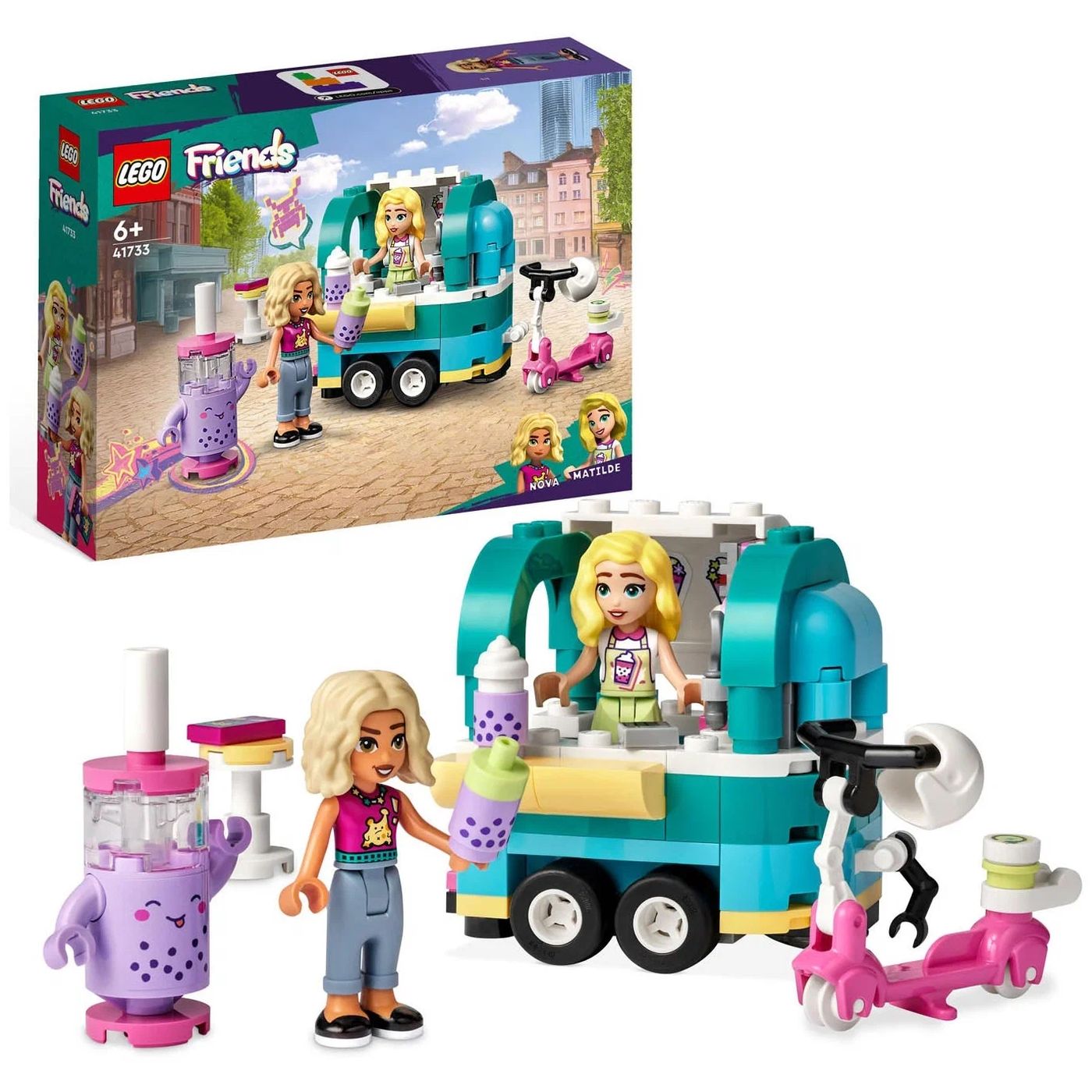 Купить конструктор LEGO Friends Мобильный магазин Бабл Ти, 109 деталей,  41733, цены на Мегамаркет | Артикул: 600010698320