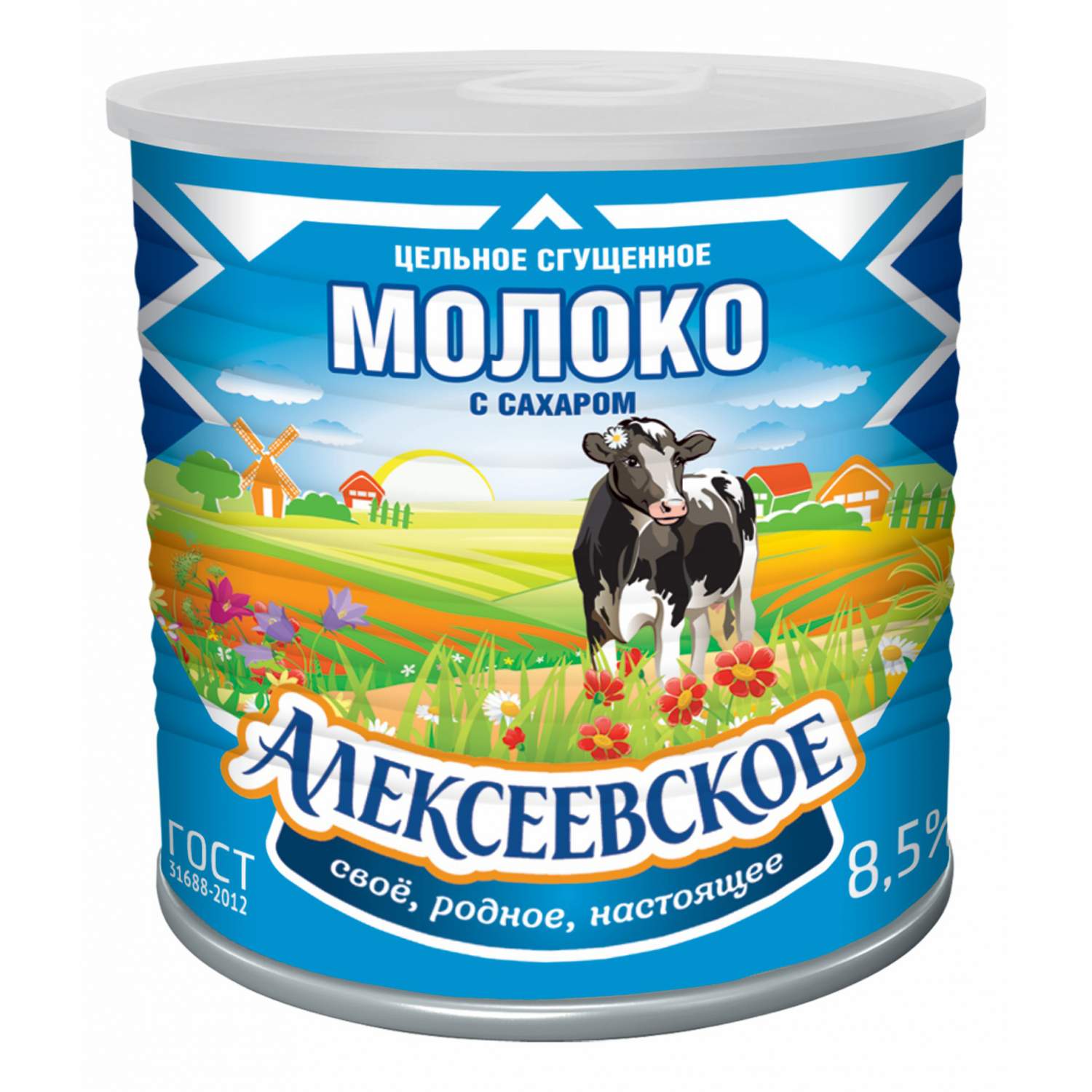 Молоко сгущенное Алексеевское гост 8.5% ж/б 360 г - отзывы покупателей на  маркетплейсе Мегамаркет | Артикул: 100026488553