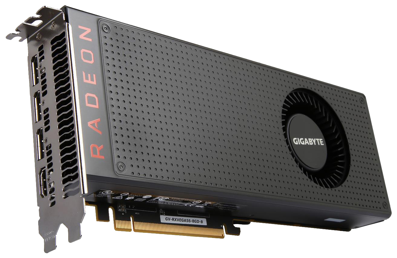 Видеокарта GIGABYTE AMD Radeon RX VEGA 56 (GV-RXVEGA56-8GD-B) – купить в  Москве, цены в интернет-магазинах на Мегамаркет