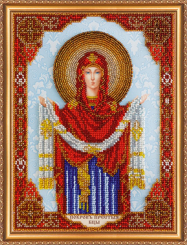 Икона Бисером Покрова Пресвятой Богородицы - Купить на Заказ