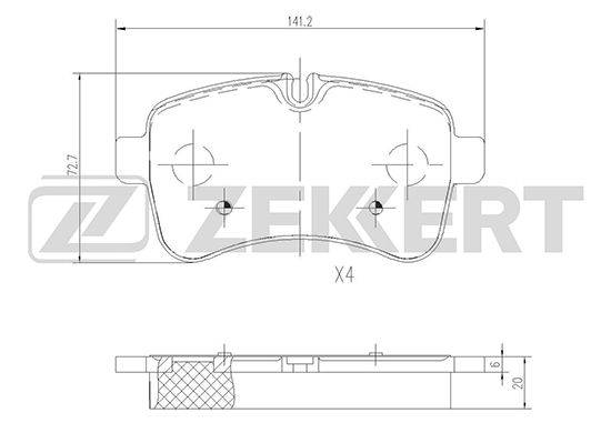Колодки тормозные зеккерт. Siffert 2822 колодки тормозные