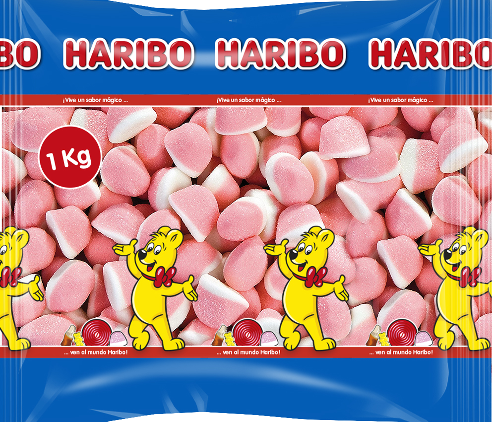 Купить конфеты суфле Haribo клубника со сливками 1 кг, цены на Мегамаркет |  Артикул: 600001168221