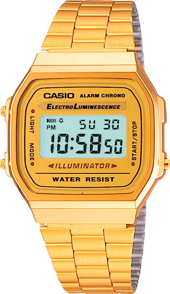 Наручные часы электронные мужские Casio Illuminator Collection A-168WG-9 -купить в Москве и регионах, цены на Мегамаркет