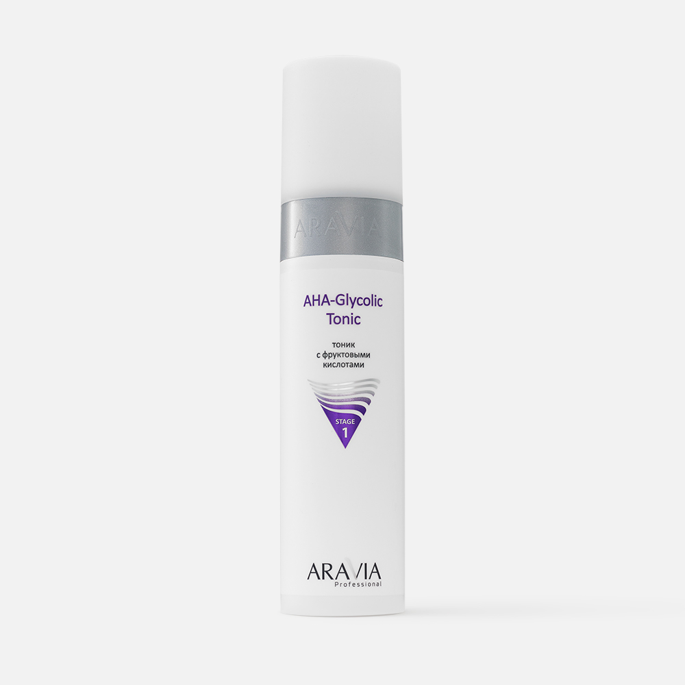 Тоник для лица Aravia Professional AHA Glycolic Tonic с фруктовыми  кислотами 250 мл - отзывы покупателей на Мегамаркет | тоники для лица