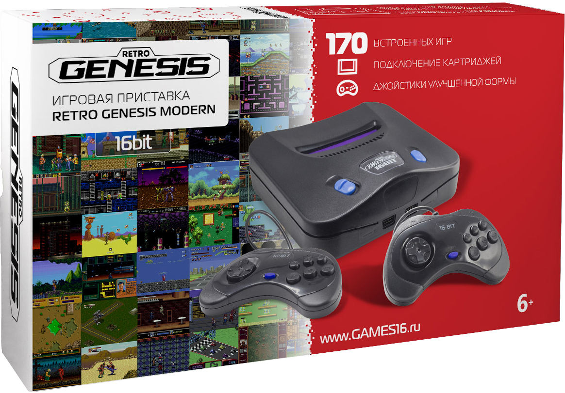 Игровая приставка SEGA Retro Genesis Modern ConSkDn56 Черный +170 игр -  отзывы покупателей на маркетплейсе Мегамаркет | Артикул: 100023945724