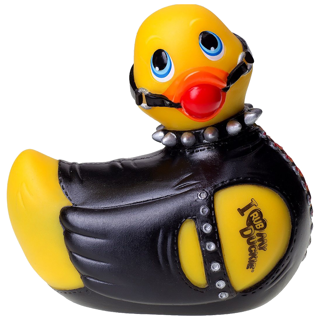 Вибратор-уточка Big Teaze Toys I Rub My Duckie 2.0, черно-белый