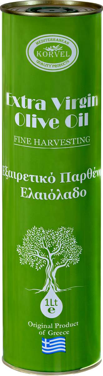  Оливковое масло Korvel Extra Virgin Греция 1 л 